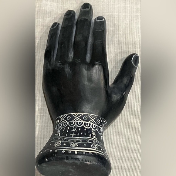 Mystical Black Hand Sculpture & palmistry hand - Picture 6 of 10